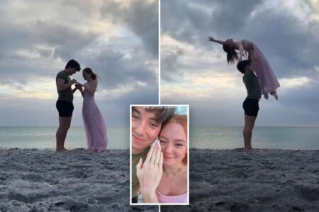 Falling hard in love: Couple’s engagement video goes viral over fiancé’s apparent erection
