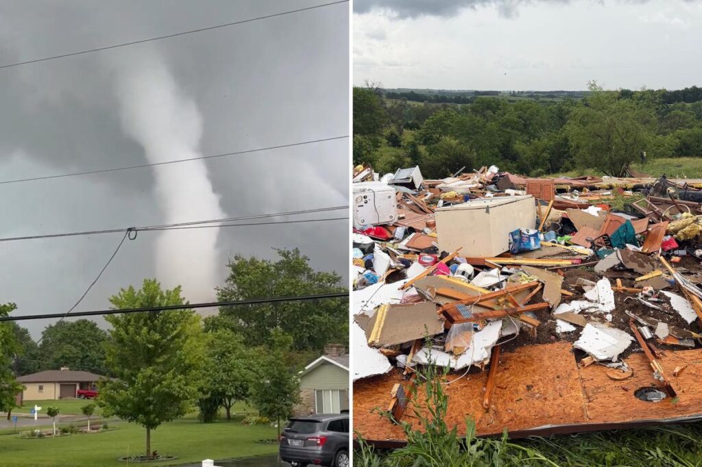 Tornadoes pummel communities outside Chicago, tearing up homes and toppling power poles Tornadoes pummel communities outside Chicago, tearing up homes and toppling power poles