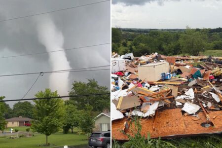 Tornadoes pummel communities outside Chicago, tearing up homes and toppling power poles Tornadoes pummel communities outside Chicago, tearing up homes and toppling power poles