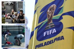 Walking dead! Drug ‘zombies’ in Philly neighborhood minutes from World Cup stadium Walking dead! Drug ‘zombies’ in Philly neighborhood minutes from World Cup stadium
