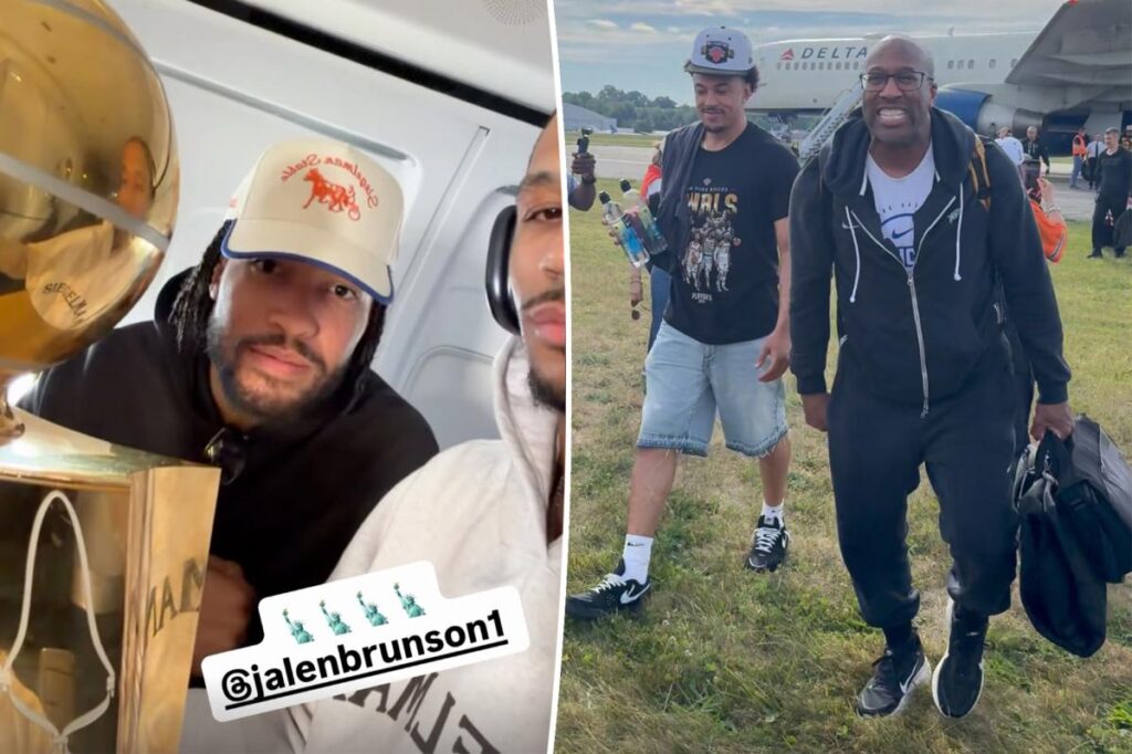 Air traffic controllers fanboy over Knicks’ Finals win as champions enjoy scenic flight home: ‘Plane’s rocking’ Air traffic controllers fanboy over Knicks’ Finals win as champions enjoy scenic flight home: ‘Plane’s rocking’