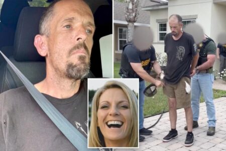 Boyfriend who watched longtime partner mauled to death by pit bulls arrested after cops find three dead dogs in trailer