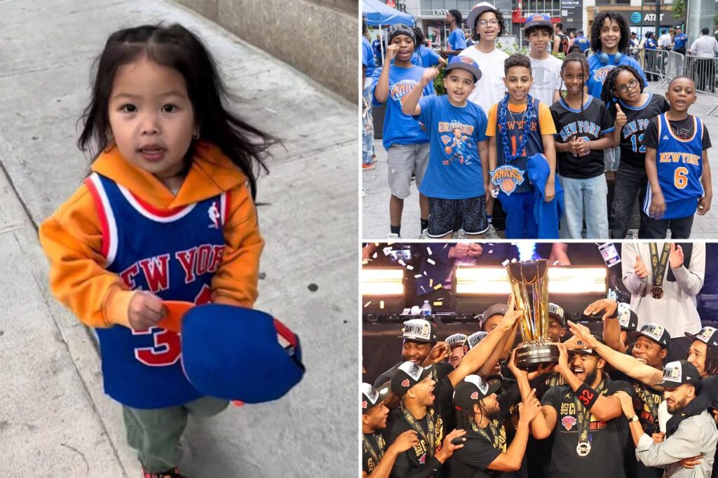 Kids get their own Knicks ticker-tape party on UWS – ahead of official NYC parade