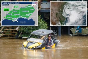 Post-tropical storm could unleash life-threatening flash flooding as millions of Americans at risk Post-tropical storm could unleash life-threatening flash flooding as millions of Americans at risk
