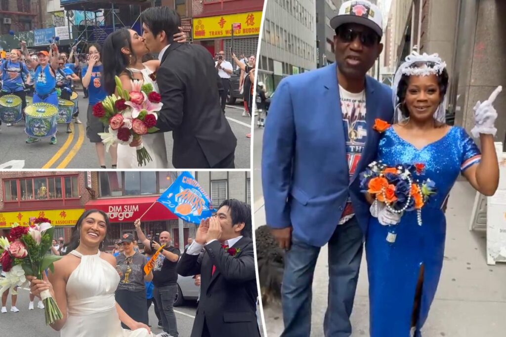Engaged couple ‘married the Knicks’ among millions at historic parade