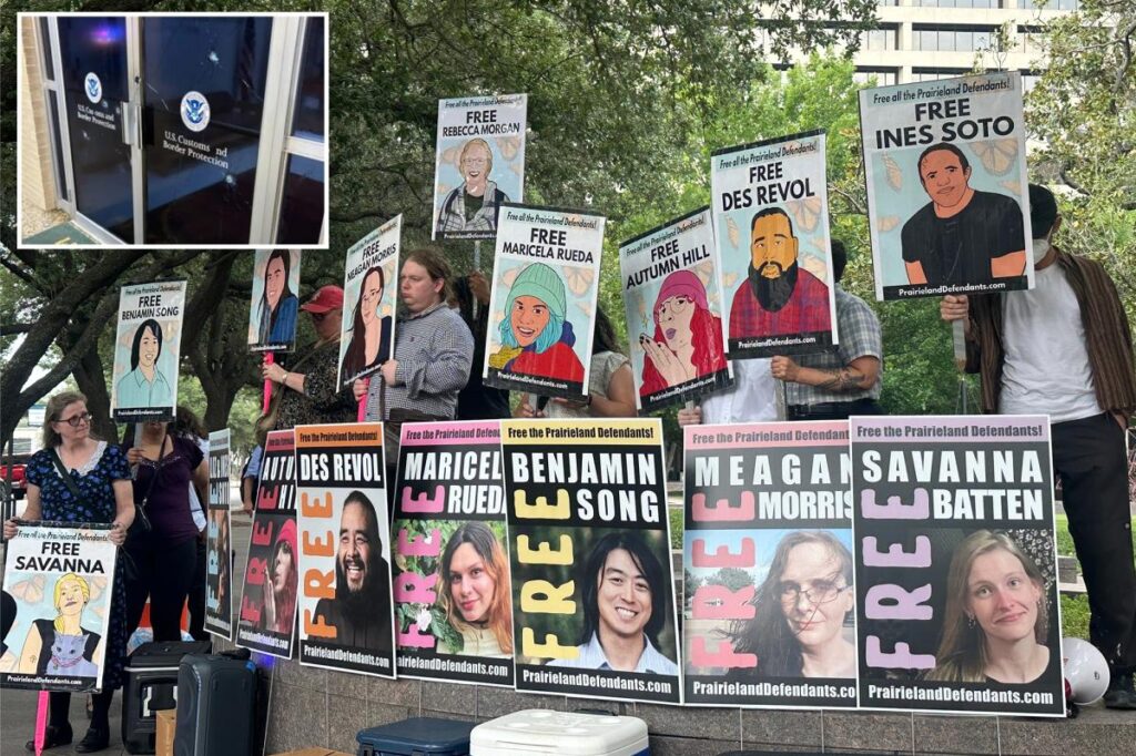 8 convicted in Texas immigration center shooting and protest are sentenced to decades in prison 8 convicted in Texas immigration center shooting and protest are sentenced to decades in prison