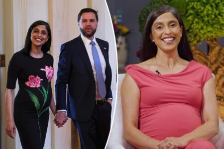 Second Lady Usha Vance claps back at New York Times’ commentary on her ‘body-hugging’ maternity fashion: ‘Here’s the receipt’