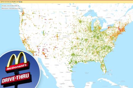 There’s a map to help you find the cheapest McDonald’s in your area