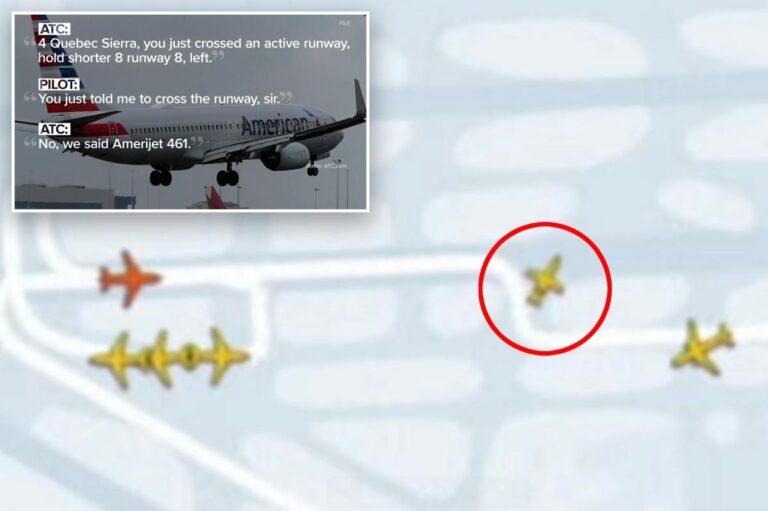 American Airlines plane forced to abort takeoff after another jet veers onto same runway at Miami airport