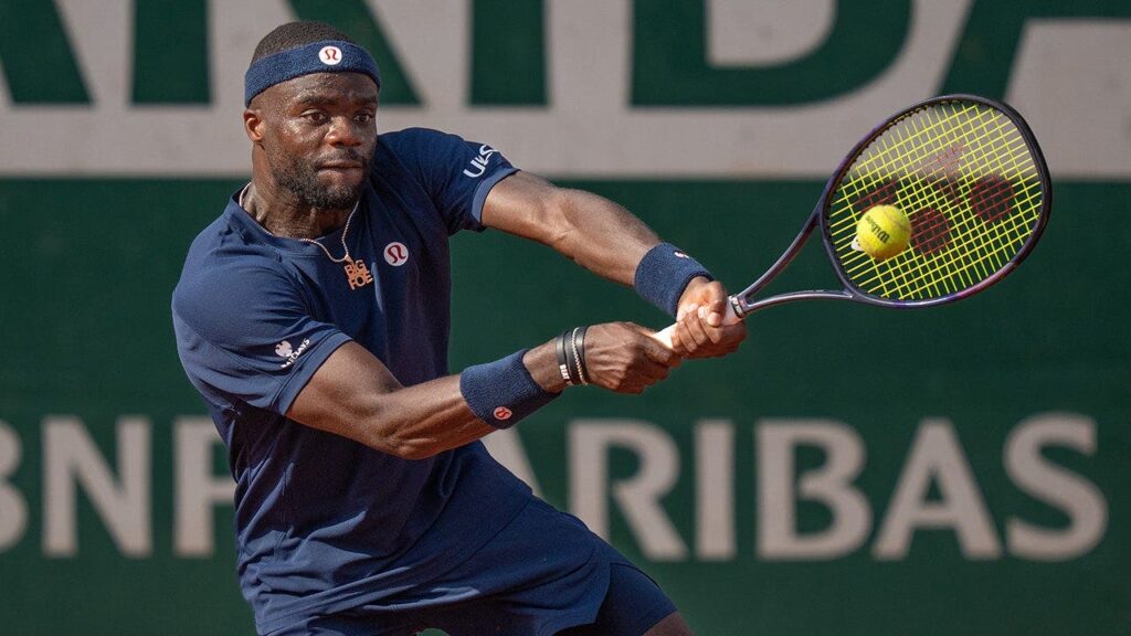 American Frances Tiafoe clashes with French Open opponent during comeback win American Frances Tiafoe clashes with French Open opponent during comeback win