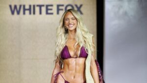 Jaxson Dart showers girlfriend Marissa Ayers with praise after Miami Swim Week runway debut