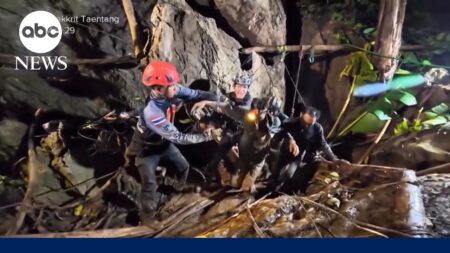 Heavy rains threatening search efforts for 2 miners still missing in a cave in Laos