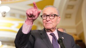 Schumer rips Senate Republicans for passing billions in ICE and Border Patrol funding in late-night vote