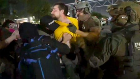 Federal agents arrest anti-ICE agitators during chaotic Delaney Hall confrontations caught on video
