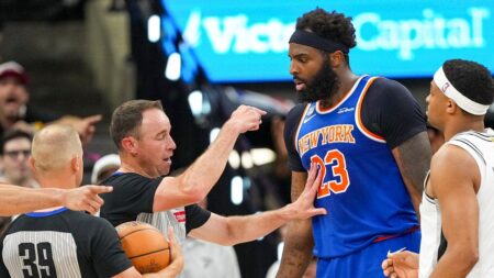 NBA rescinds Mitchell Robinson’s technical foul from Game 2 of Finals after reviewing shoving match