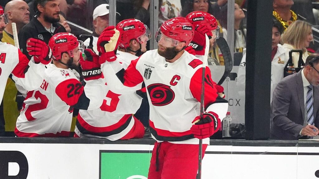 Jordan Staal’s two-goal night lifts Hurricanes past Golden Knights, evening Stanley Cup Final series
