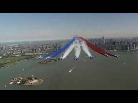 USA: French Air Force display marks 250 years of American independence