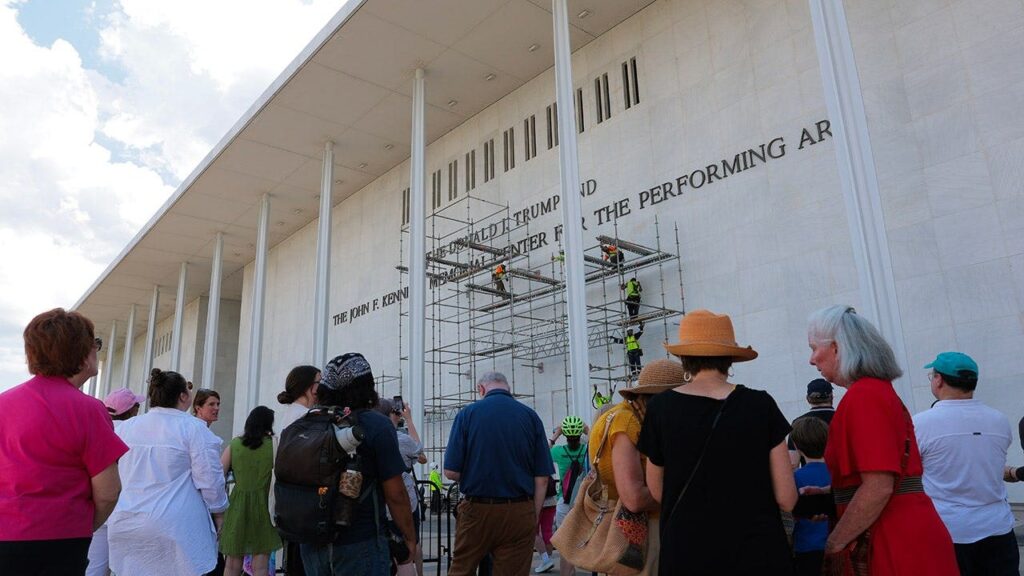 Trump’s name remains on Kennedy Center as appeals court weighs emergency request Trump’s name remains on Kennedy Center as appeals court weighs emergency request