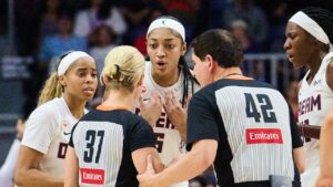 Dream’s Angel Reese thrown down in heated moment with Tempo’s Isabelle Harrison