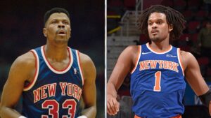 Mayor’s office hangs Ewing’s retired number for Knicks player who barely saw court at NBA Finals parade