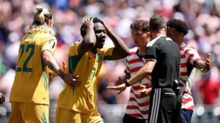 Australia World Cup star speaks out against referee after big loss to USA as coaches complain