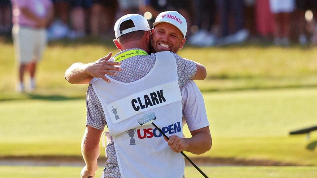 Wyndham Clark survives hostile crowd and Sam Burns charge to win second US Open at Shinnecock Hills