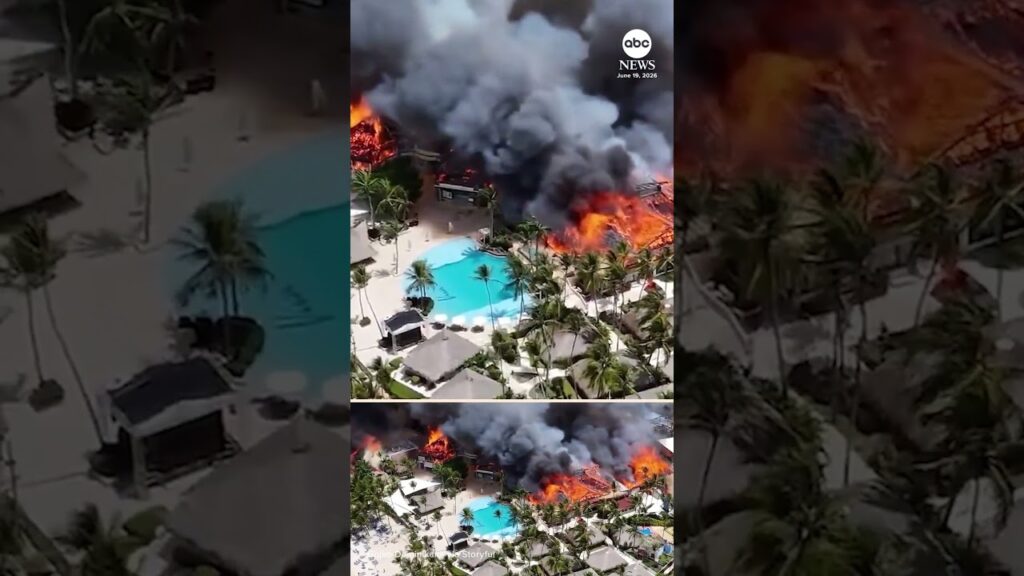 Tourist dead after massive fire breaks out at Dominican Republic resort, officials say