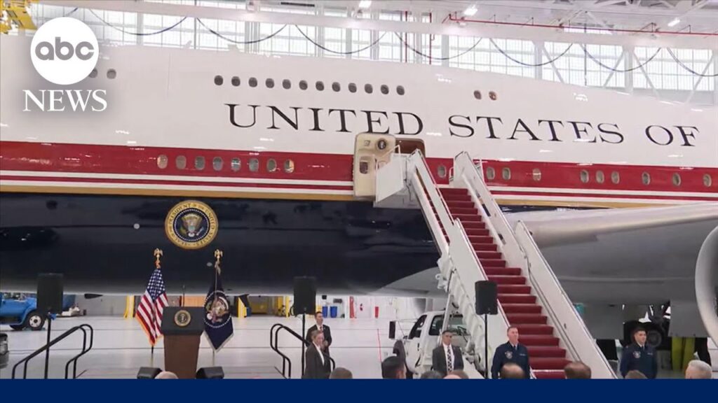 Trump unveils new Air Force One plane from Qatar as Iran postpones nuclear talks