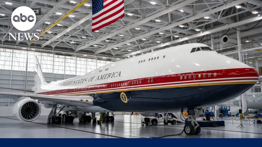 Trump unveils Qatari-donated 747 that will serve as Air Force One