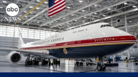 Trump unveils Qatari-donated 747 that will serve as Air Force One Trump unveils Qatari-donated 747 that will serve as Air Force One