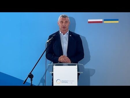 Kyiv mayor at Ukraine Recovery Conference in Gdańsk: ‘Ukraine must do exactly what Poland did’