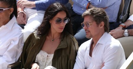 Brad Pitt and His Girlfriend Ines de Ramon Show PDA During Cozy Visit to 2026 French Open