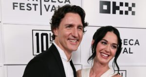 Katy Perry and Justin Trudeau Pack on the PDA for Red Carpet Debut at Tribeca Film Festival Katy Perry and Justin Trudeau Pack on the PDA for Red Carpet Debut at Tribeca Film Festival