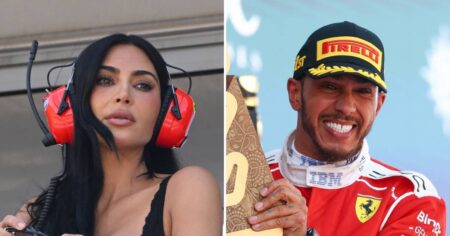 Kim Kardashian and Daughter Chicago Celebrate Lewis Hamilton’s 1st Formula 1 Victory for Ferrari