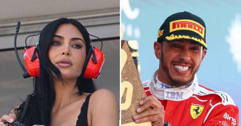 Kim Kardashian and Daughter Chicago Celebrate Lewis Hamilton’s 1st Formula 1 Victory for Ferrari