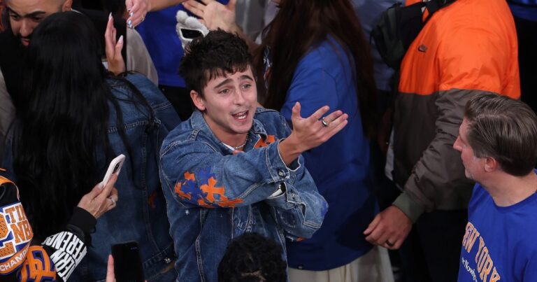 Knicks Superfan Timothee Chalamet and Kylie Jenner Pack on  PDA at Game 4 of 2026 NBA Finals