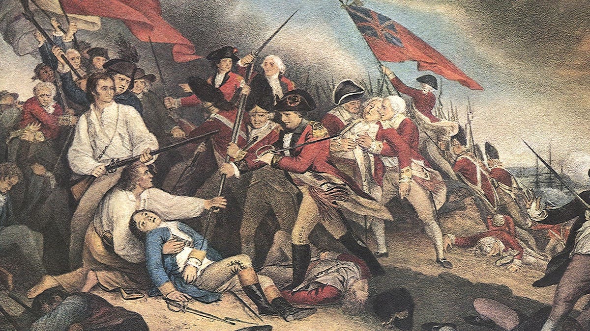 Painting of the Battle of Bunker Hill