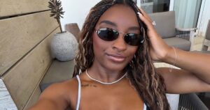 Simone Biles Shows Off ‘And Still I Rise’ Tattoo in Bikini Selfies After Hospitalization Simone Biles Shows Off ‘And Still I Rise’ Tattoo in Bikini Selfies After Hospitalization