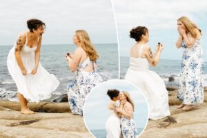 Couple somehow proposes to each other at exact same time — after planning identical engagements Couple somehow proposes to each other at exact same time — after planning identical engagements