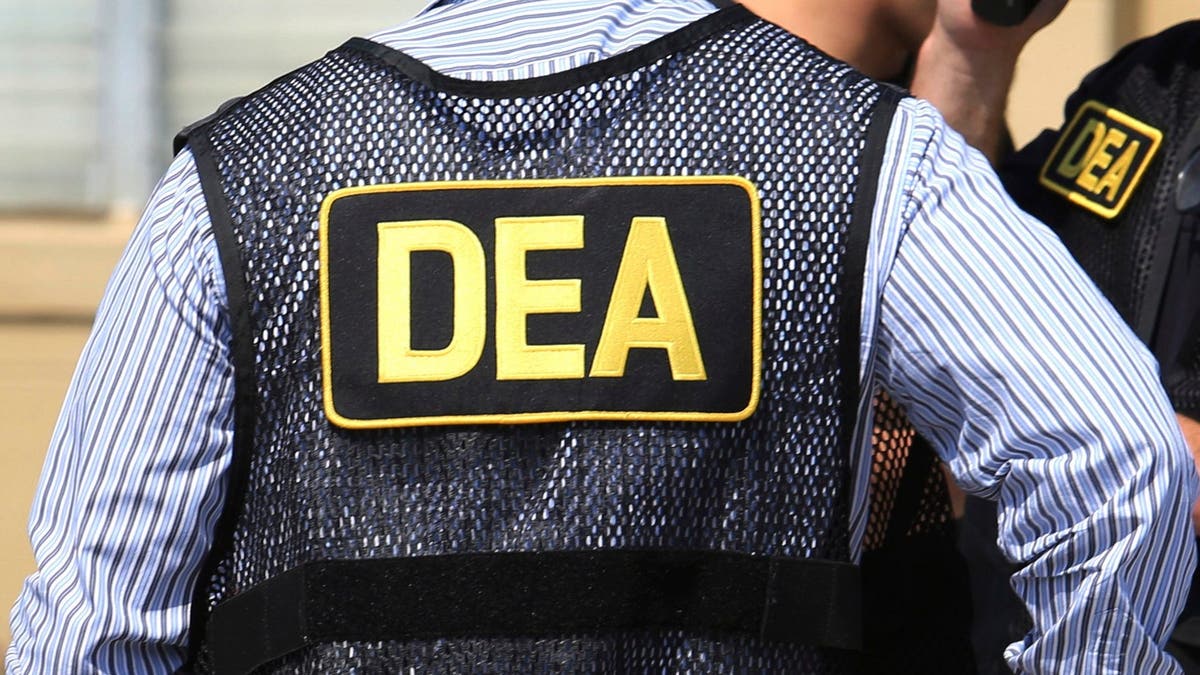 Drug Enforcement Administration agent wearing a DEA vest in Florida