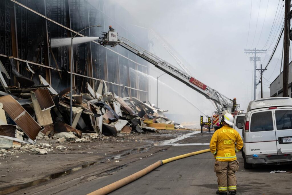 Race against time in fight for 500,000sqf LA inferno amid fears of biohazard fallout