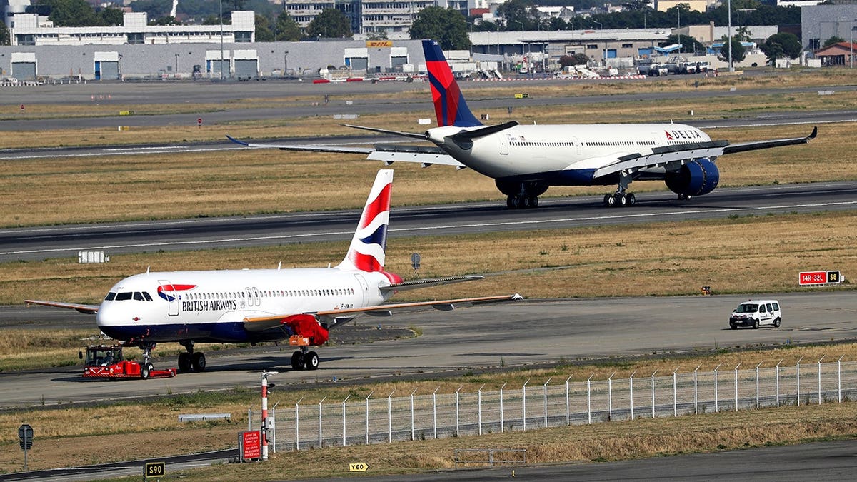 Airbus A330-941 aircraft undergoing tests at Toulouse Blagnac airport