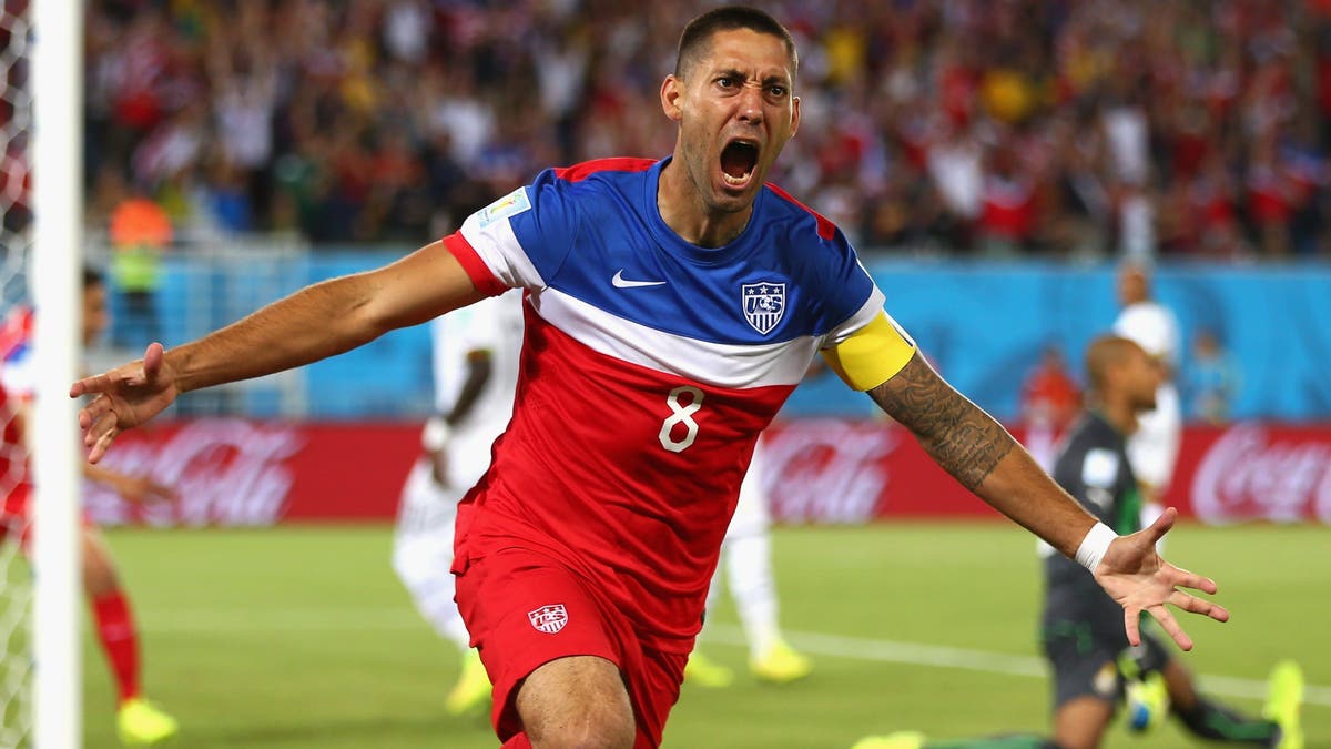 Clint Dempsey is tied for the all-record for most goals for a USA player. (Photo by Michael Steele/Getty Images)