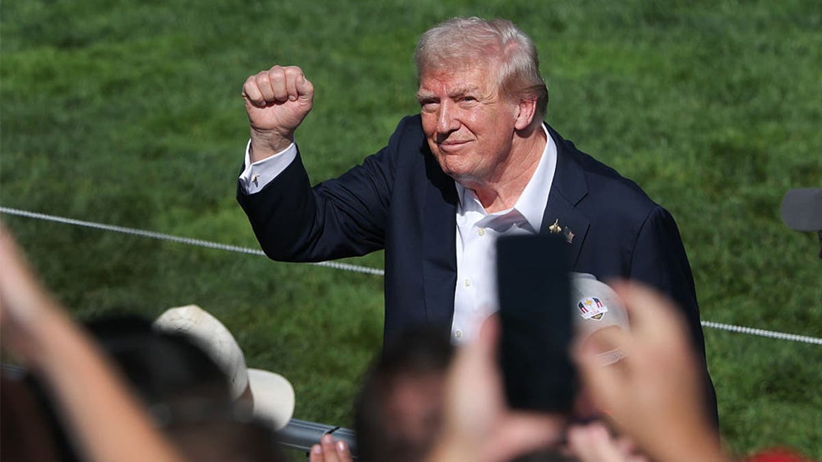 U.S. President Donald Trump attends the 2025 Ryder Cup