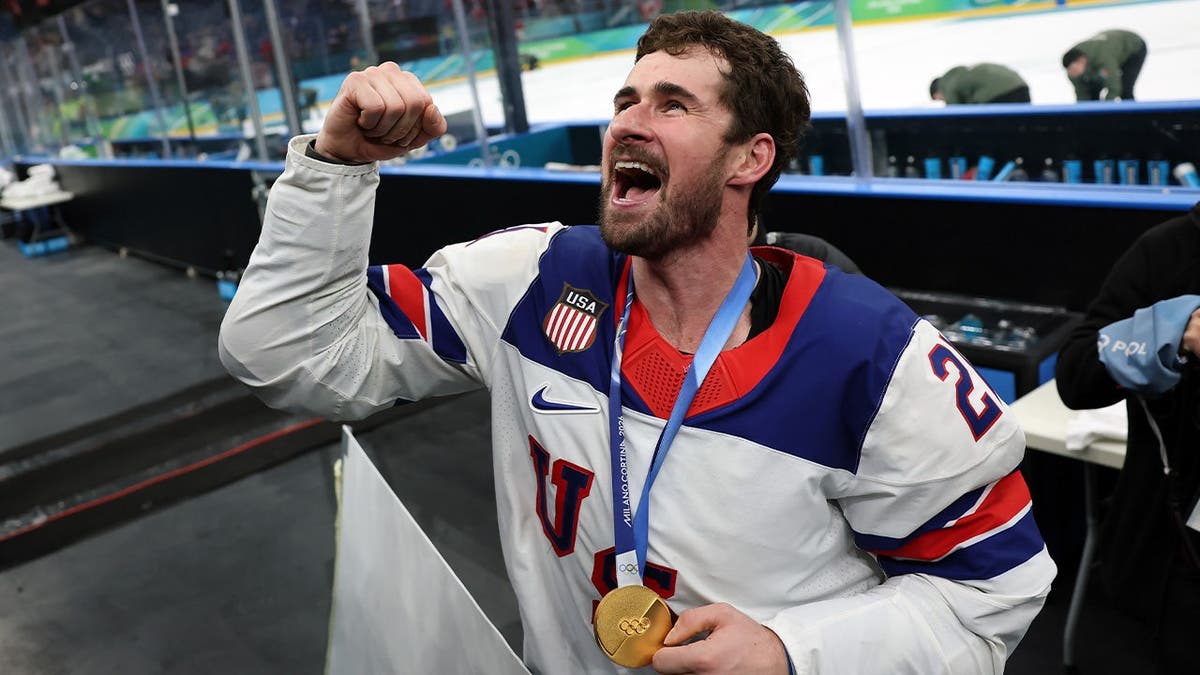 Dylan Larkin at the Olympics