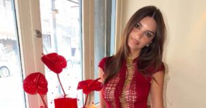 Emily Ratajkowski’s Red Hot Naked Dress Steals the Show During 35th Birthday Celebrations Emily Ratajkowski’s Red Hot Naked Dress Steals the Show During 35th Birthday Celebrations