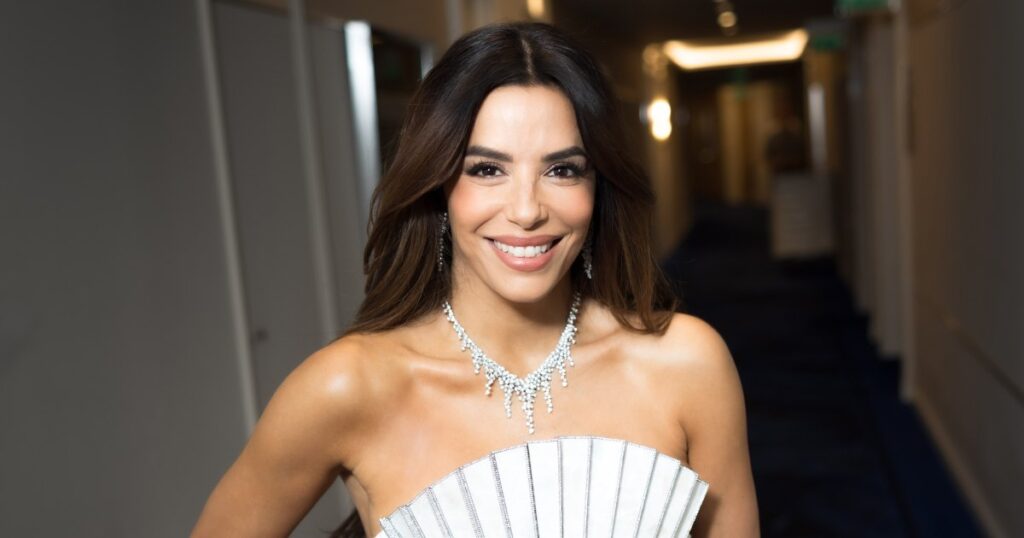 Eva Longoria’s Slimming White Dress Hugs Curves in All the Right Places — And Amazon Has a  Twin