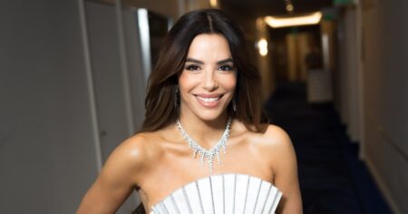 Eva Longoria’s Slimming White Dress Hugs Curves in All the Right Places — And Amazon Has a  Twin