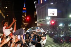 Exclusive | Knicks fan uses traffic cameras to document elation, chaos outside MSG during Finals