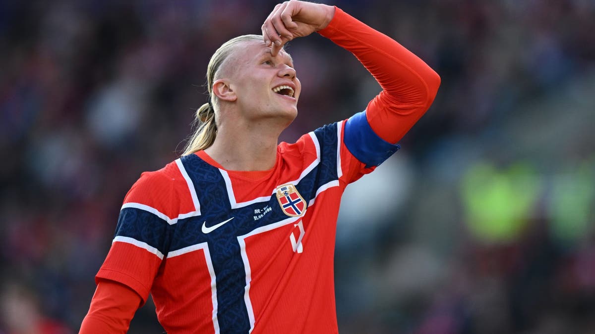 Erling Haaland is a goal-machine for Norway. (Photo by Stuart Franklin/Getty Images)